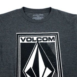 Volcom Stone Gray Graphic Short Sleeve Shirt MD